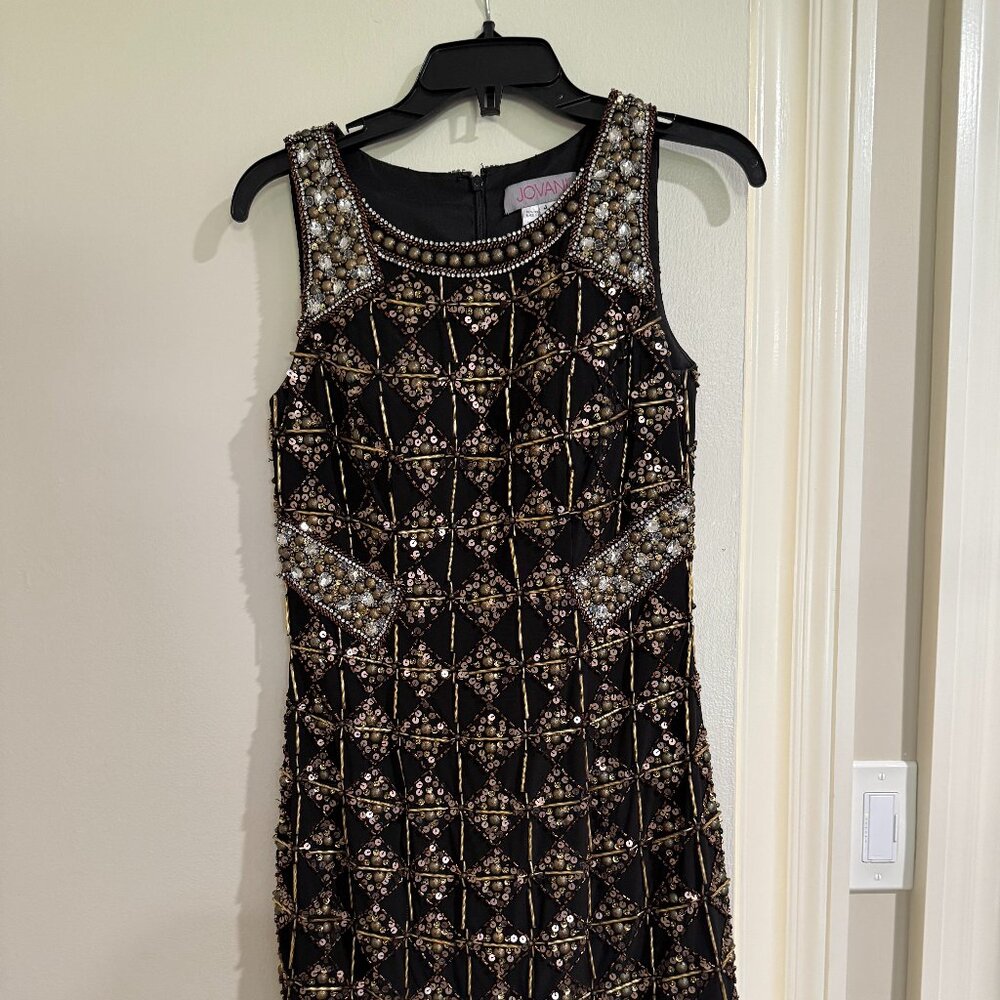 Jovani Beaded Cocktail Dress